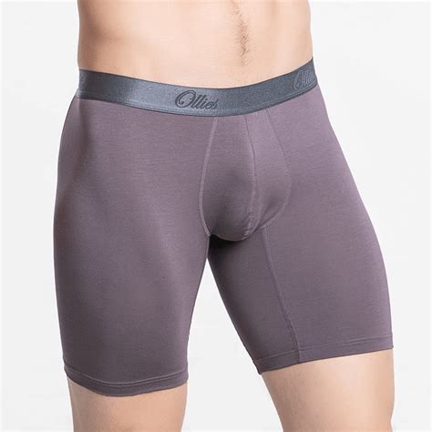 Lange Boxershort Heren Olifant Grijs Micro Modal Eco Ondergoed