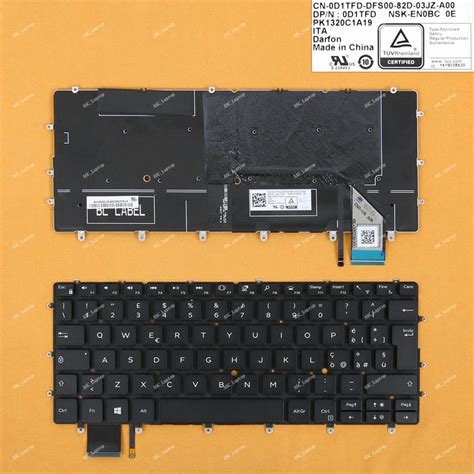 New It Italian Tastiera Keyboard For Dell Xps 13 9370 Laptop Backlit