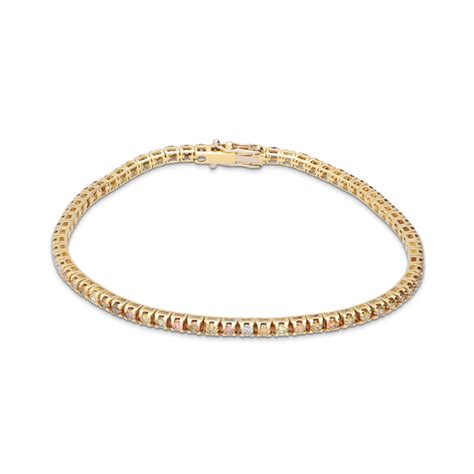 Bracciale Tennis In Oro Con Diamanti Colorati Alfieri St John