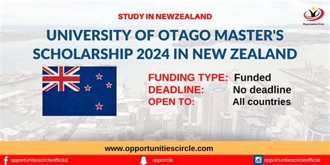 University Of Otago Master S Scholarship In New Zealand