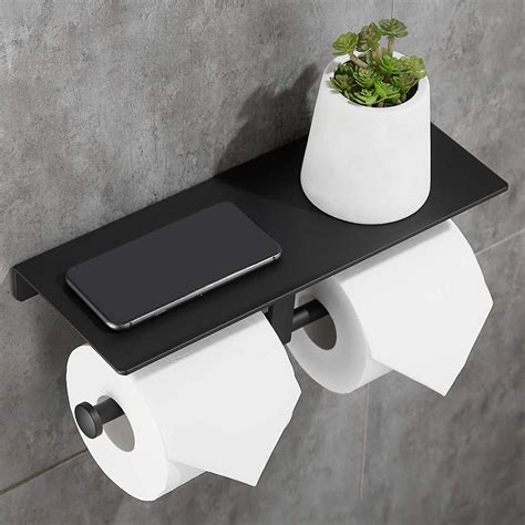 Gricol Double Rouleau Porte Papier Toilette Espace En Aluminium Mur