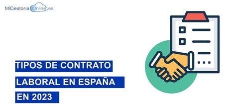 Tipos De Contrato Laboral En España 2023 Definición Y Características