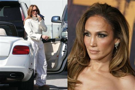 El Espectacular Outfit De Jennifer Lopez Con Baggy Jeans Blancos Y