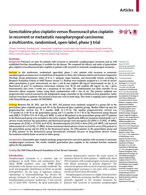 Gemcitabine Chemotherapy Radiation Therapy