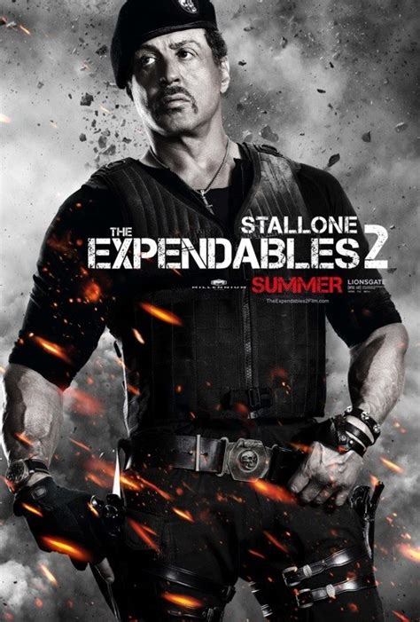 I Mercenari The Expendables Character Poster Per Sylvester