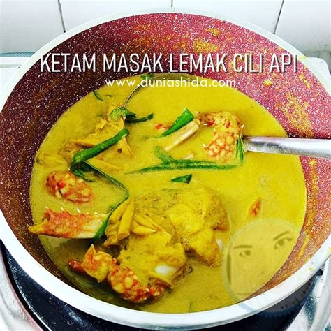 Resepi Ketam Masak Lemak Cili Api Shida Radzuan Blog