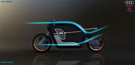 Futuristic R1 e-Tron Concept Motorcycle Proposal for Audi - Tuvie