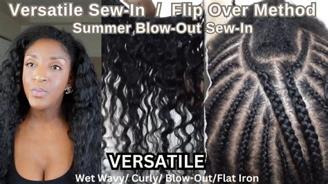 Versatile Flip Over Sew In Wavy Summer Blow Out Hair Ponytail YouTube