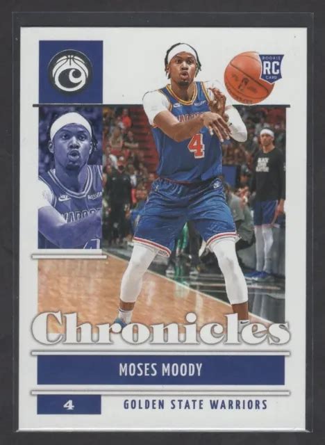 Moses Moody 2021 22 Panini Chronicles 30 Rc Golden State Warriors Eur