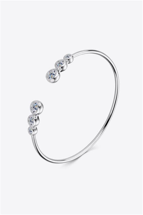 18 Carat Moissanite 925 Sterling Silver Bracelet Etsy