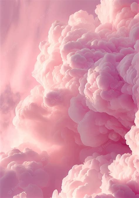 Premium Photo | Cloud flow soft pink smoke abstract background