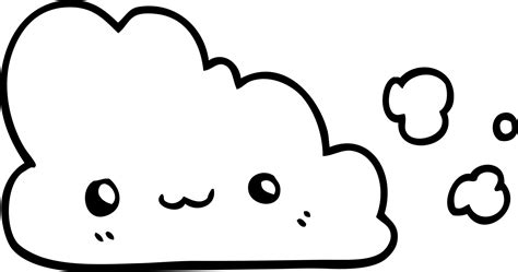 cute cartoon cloud 12352724 Vector Art at Vecteezy