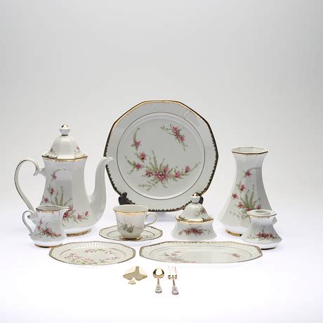 COFFEE SET 58 Pieces Porcelain Flora Alphina Svaneholm Ceramics