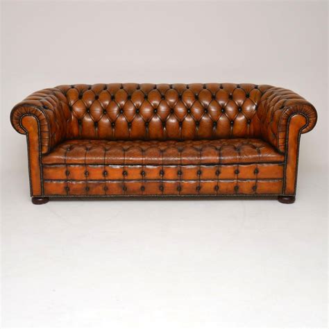 Antique Deep Buttoned Leather Chesterfield Sofa Interior Boutiques