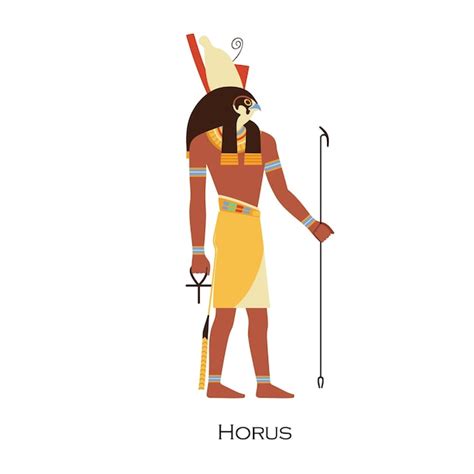 Perfil De Horus Dios Egipcio Hor Deidad Del Antiguo Egipto De La