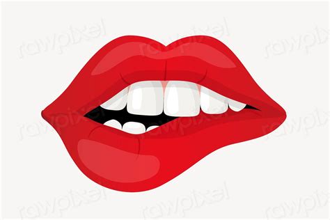 Sexy Lips Clipart Cute Cartoon Premium Psd Rawpixel