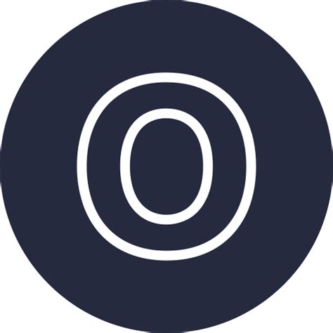 Letter O Generic Glyph Icon