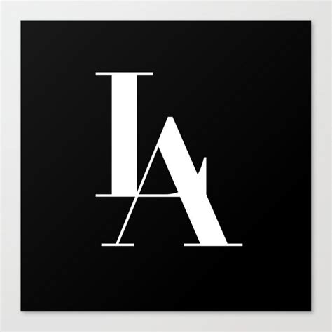 La Canvas Print By Typutopia Medium Canvas Prints Art Prints Word