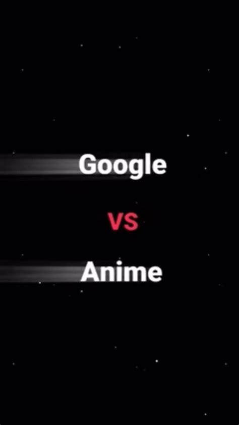 Two Screens Showing The Same Text And An Image Of Google Versus Anime