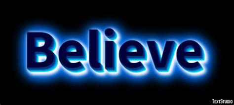 Believe Text Effect And Logo Design Word