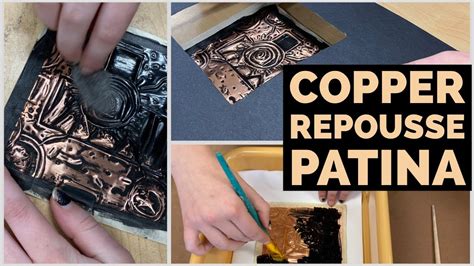 How To Add A Black Patina To Copper Repousse With India Ink Or Sharpie