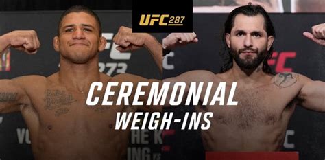 Watch The UFC 287 Ceremonial Weigh In Live From Miami MMAWeekly