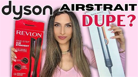 Dyson Airstrait Vs Revlon Air Straight Dupe Testing On My Frizzy Hair Youtube