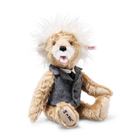 Ean Steiff Mohair Albert Einstein Teddy Bear Light Brown