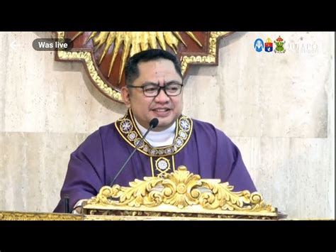 QUIAPO CHURCH LIVE TV MASS TODAY 12 15 PM DECEMBER 10 2023 SUNDAY