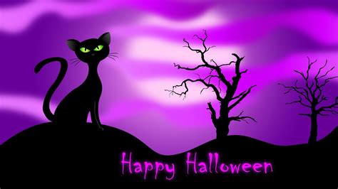 Halloween Black Cats Wallpapers Wallpaper Cave