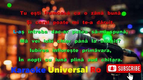 Fuego Iubirea Infloreste Primavara Karaoke Universal Ro Youtube