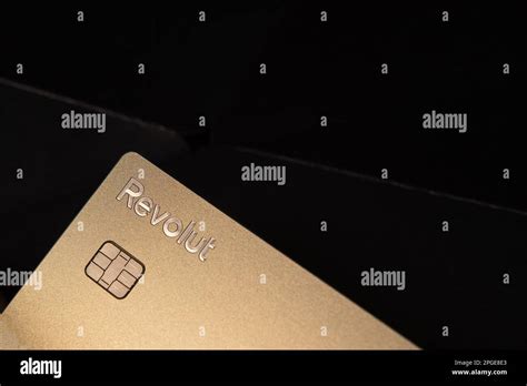 Gold Metal Revolut Mastercard Debit Card Stock Photo Alamy