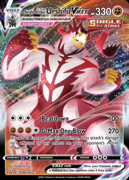 Single Strike Urshifu Vmax Bst Battle Styles Card Tcg One