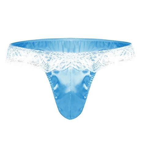 Iiniim Homme G String Dentelle Sous Vêtements Sexy String Tanga Thong