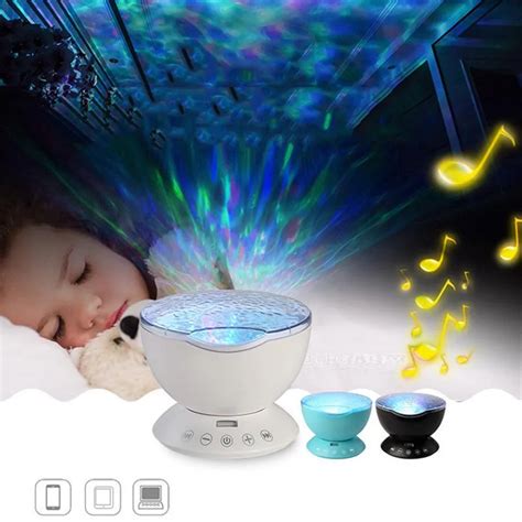 Projector Ocean Wave Starry Sky Led Night Light Remote Control Wave