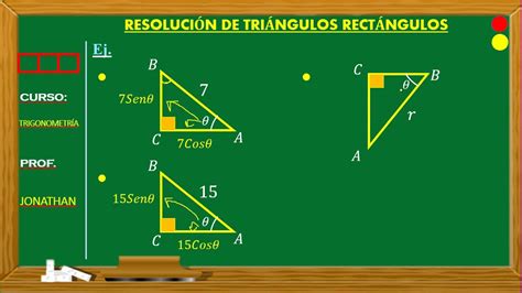 RESOLUCIÓN DE TRIÁNGULOS RECTÁNGULOS YouTube