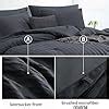 Amazon Ruikasi Anthracite Grey King Comforter Sets Piece