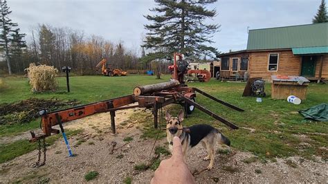 How To Build A Machine To Lift Logs On To Your Manual Sawmill Youtube