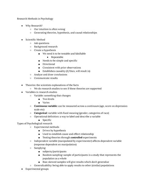 Psych Research Methods Research Methods In Psychology Why Research