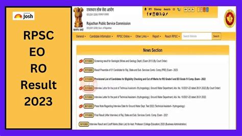 Rpsc Eo Ro Result Out Eo Ro
