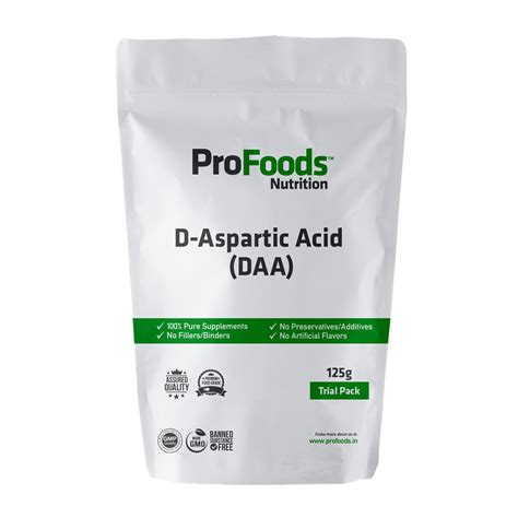 Buy D Aspartic Acid (DAA) Supplement & Powder | ProFoods