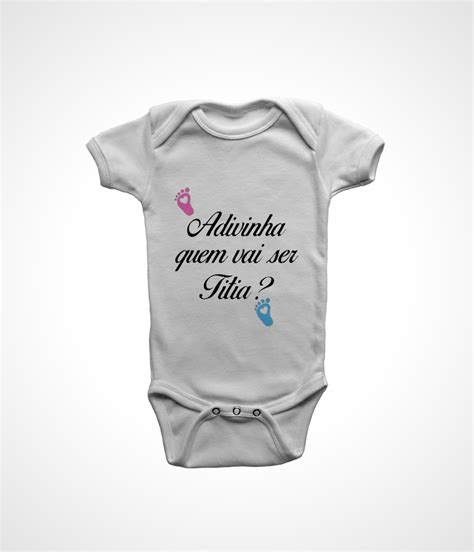 Body Bebê Personalizado Adivinha quem vai ser titia surpresa