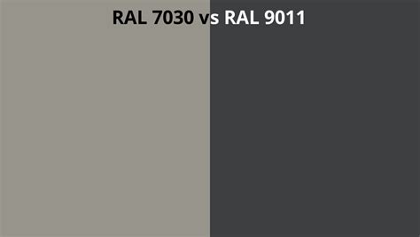 Ral 7030 Vs 9011 Ral Colour Chart Uk