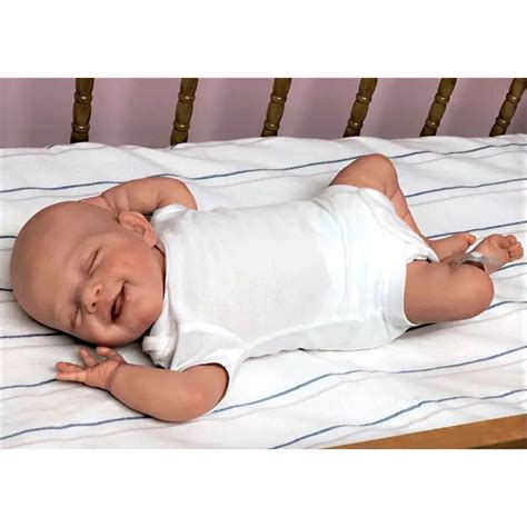 NPK 19inch Full Body Silicone Reborn Baby Doll Already Painted Sleeping