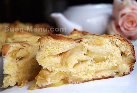 Bizcocho De Manzana F Cil Receta F Cil De Buen Menu