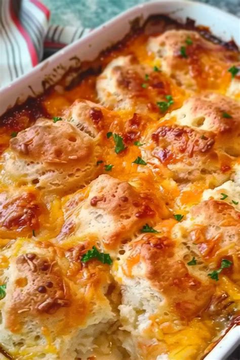 Chicken Bubble Biscuit Bake Casserole