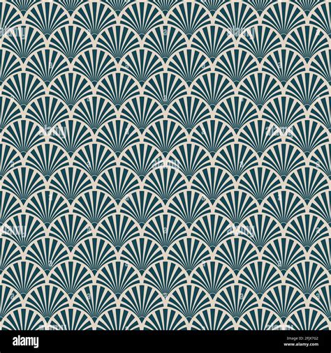 Seamless Art Deco Sunburst Pattern Stock Vector Image And Art Alamy
