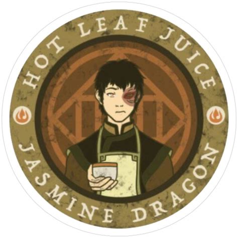 Jasmine Dragon Hot Leaf Juice Sticker Avatar The Last Airbender Art