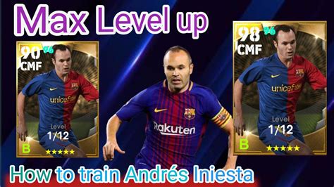 How to train Andrés Iniesta Legend card Max Level up in efootball 2024