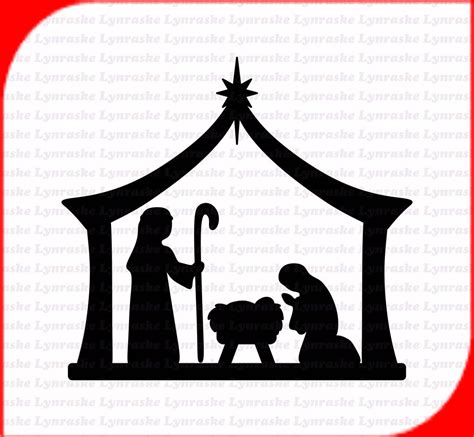 Nativity Silhouette SVG, Svg, Dxf, Cricut, Silhouette Cut File, Instant ...